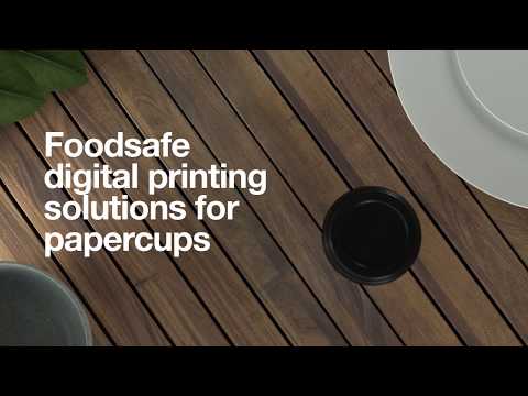 Digital printing solutions for paper cups