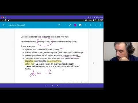 Webinar - Invariant Einstein metrics on real flag manifods - Lino Grama