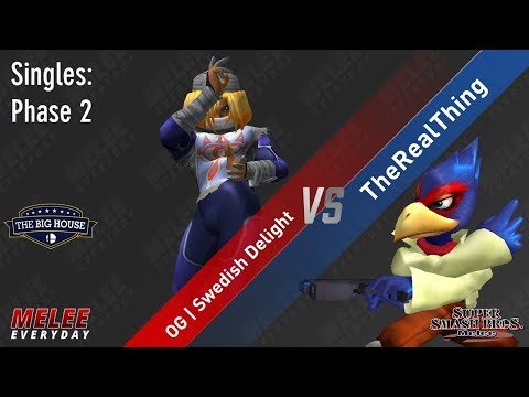 The Big House 8 - OG | Swedish Delight (Sheik) vs. TheRealThing (Falco) - SSBM - Singles Phase 2