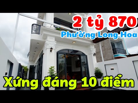 Căn nhà xứng đáng 10 điểm vì quá đẹp ngay góc ngã tư gần Chợ Long Hải phường Long Hoa Tây Ninh