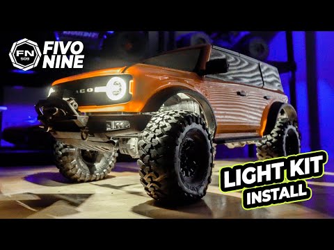 Traxxas Trx4 light kit install on Bronco