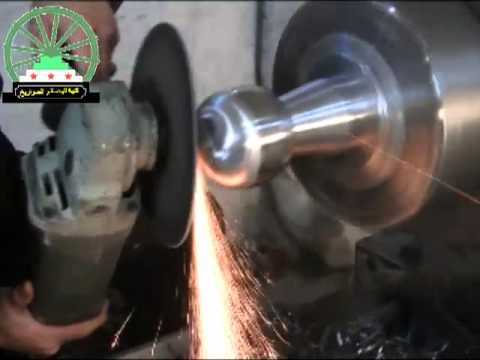 عملية تصنيع مدفع هاون عيار 115 من قبل كتيبة الهندسة والصواريخ في حماة