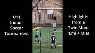 U11 Soccer Game Highlights from a Twin Mom | Girls vs. Boys Indoor Tournament