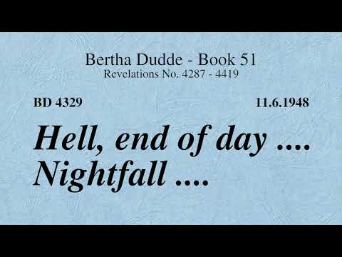 BD 4329 - HELL, END OF DAY .... NIGHTFALL ....