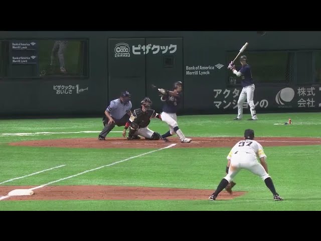 【7回表】軽くタイミングを合わせてスタンドへ!! バファローズ・西野の2号2ラン!! 2017/8/15 H-Bs