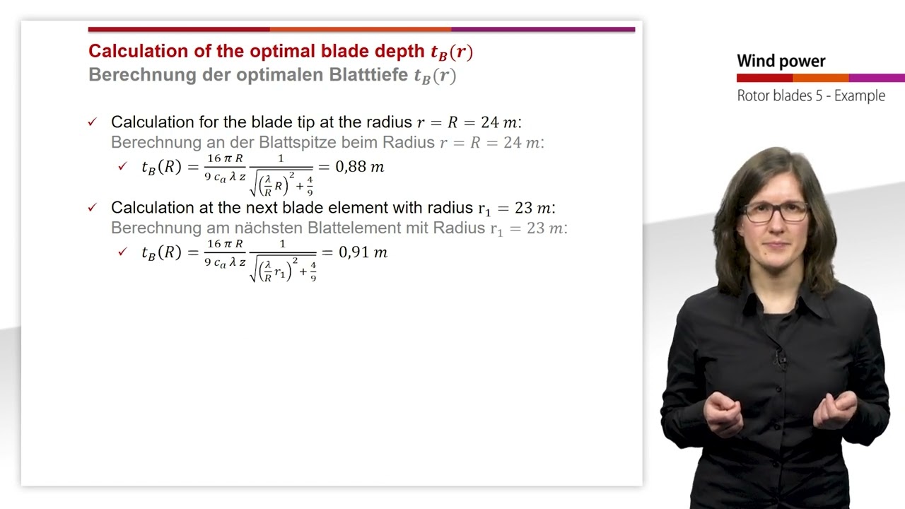 Rotor Blades 6: Example Calculation