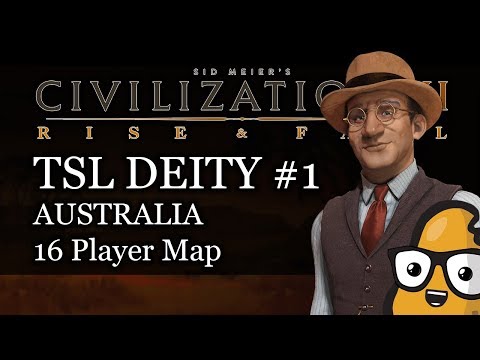 Civ 6 Livestream - Deity TSL Australia - 16 Player Enormous Map