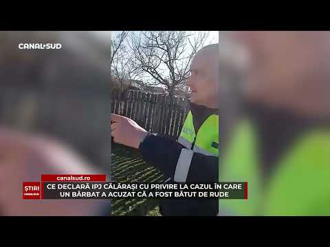 CANAL SUD/CE DECLARĂ IPJ CĂLĂRAȘI DESPRE LA CAZUL ÎN CARE UN BĂRBAT A ACUZAT CĂ A FOST BĂTUT DE RUDE