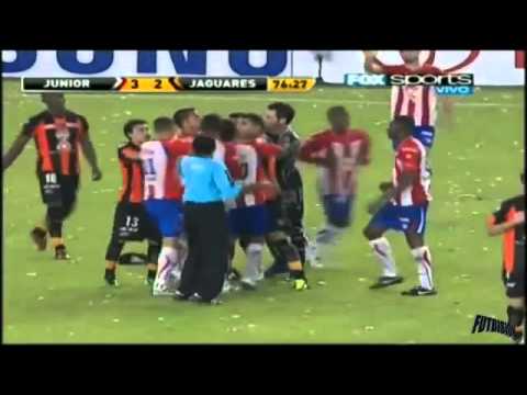 Junior vs Jaguares 3-3 Octavos de Final Vuelta Copa Libertadores 2011 Todos los goles