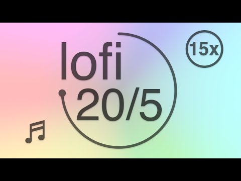 20/5 - Pomodoro - 20 minute timer with 5 minute breaks - lofi - Muted Pastel Colors