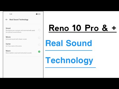 OPPO Reno 10 Pro & + Real Sound Technology Features Use