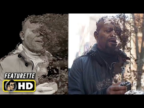 AVENGERS: INFINITY WAR (2018) Nick Fury Gets Snapped VFX [HD] Behind the Scenes