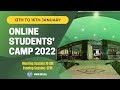 DAY 1: Student's Camp 2022 - Jan 13 (Morning Session)