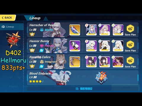 Red Lotus D402 — Hellmaru — HOR(SS) HB RC(SS) 833+ (No Bastet, BE Elf)