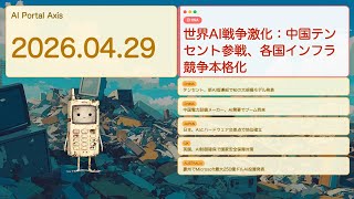 【世界AIニュース】世界AI戦争激化：中国テンセント参戦、各国インフラ競争本格化【Bleep】
