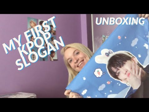 MY FIRST KPOP SLOGAN UNBOXING | STRAY KIDS CHANGBIN ✨