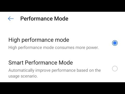 How to enable high performance mode in all  realme mobile