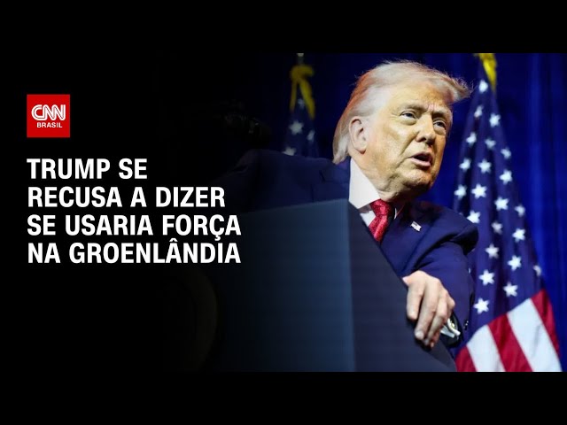 Trump se nega a dizer se usaria força para tomar Groenlândia | CNN 360°