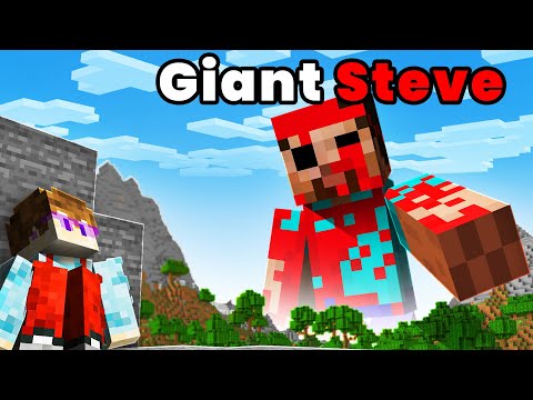 DON'T LOOK FOR SCARY GIANT STEVE IN MINECRAFT...