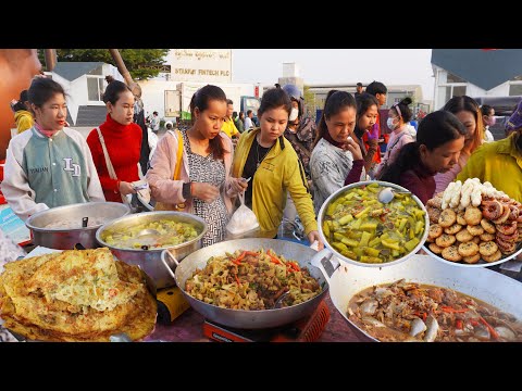 Cambodian street food, factory worker street food, cheap breakfast
