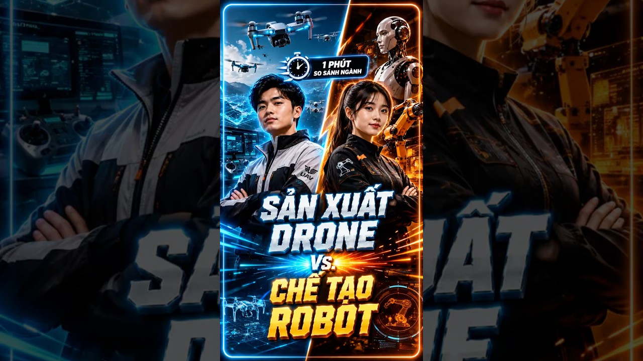 So sánh ngành Drone và Robotics: Ngành nào HOT hơn?
