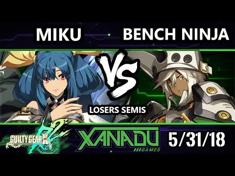 S@X 252 GGXRD2 - Miku RockShooter (Dizzy) Vs. Bench Ninja (Ramlethal) - Guilty Gear XRD Rev 2 LS
