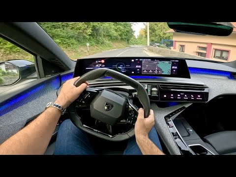 New PEUGEOT 3008 2024 - POV test drive COUNTRY ROADS & highway (e-3008)