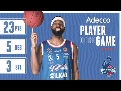 Adecco player of the game vs. Fryshuset Basket: Tavarius Shine