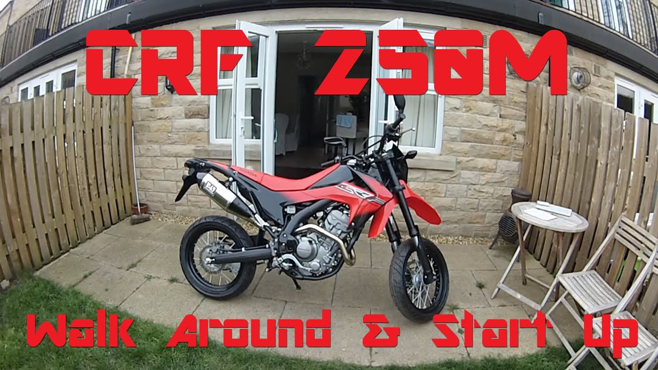 Honda CRF250M, Walk Around and Start Up + Yoshimura Full System