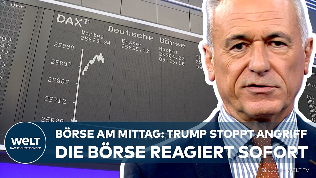 BÖRSE AM MITTAG: DAX auf Rekordkurs über 26.000 Punkte – Ölpreis fällt nach Trump-Ankündigung!