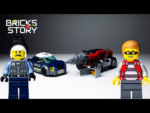 Lego review. Lego City 60273 Police Driller Chase speed build