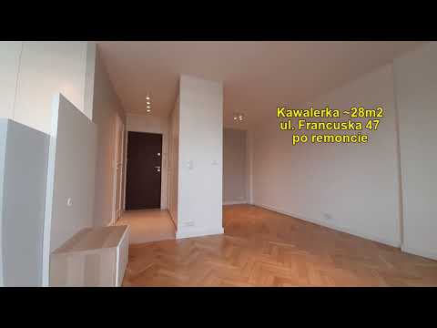 WYNAJEM 1 pokój, 28m2, ul. Francuska 47, Saska Kępa, po remoncie