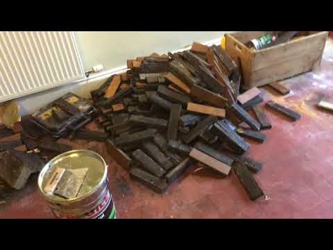 Reclaimed Parquet Floor - Not Removing The Tar
