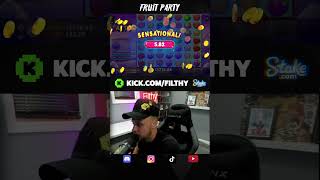 FRUIT PARTY SLOT FINALLY PAYS US SOME PROFIT ON BIG WIN! shorts Video