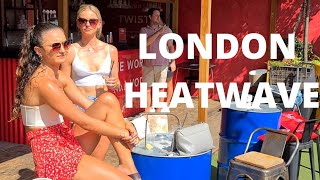 🇬🇧 LONDON EXTREME HEAT WARNING, LONDON SUMMER HEATWAVE, VINEGAR YARD WALKING TOUR, LONDON CITY WALK