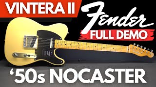 Video thumbnail for Fender Vintera II '50s Nocaster FULL DEMO by Play and Trade Guitars