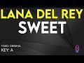 Lana Del Rey - Sweet - Karaoke Instrumental