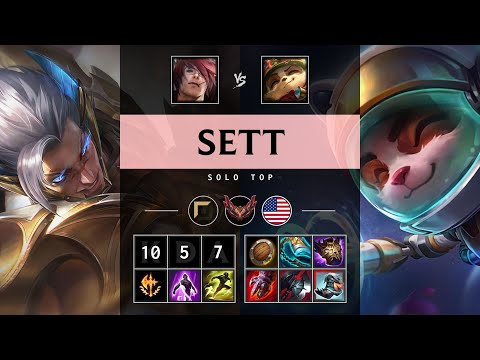 Sett Top vs Teemo - NA Grandmaster Patch 25.21