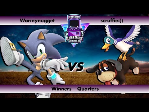 Flynn's Arcade 071 Winners Quarters - Wormynugget (Sonic) vs scruffie:)) (Duck Hunt) SSBU Tournament