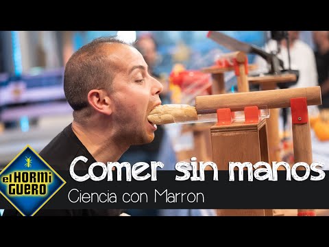 ¿Comer sin usar las manos? Marron sorprende con una máquina revolucionaria - El Hormiguero