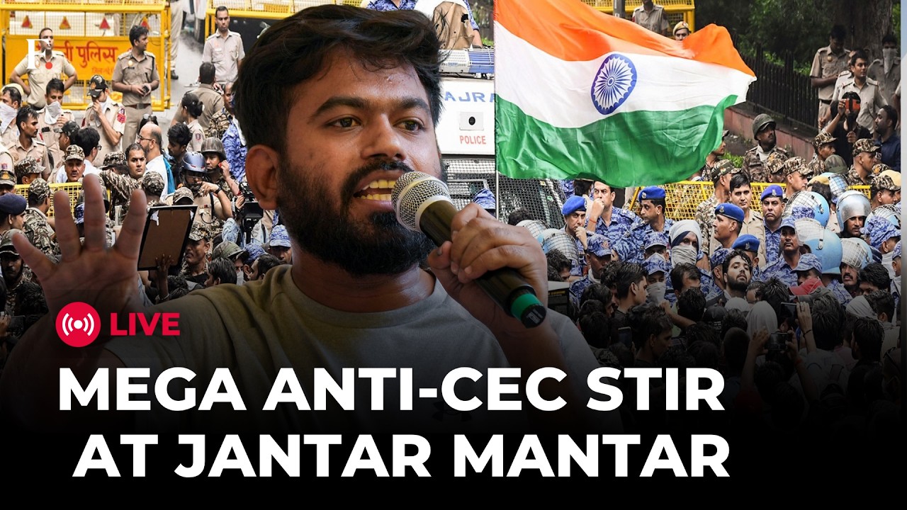 DELHI PROTEST LIVE | AAP Up In Arms Against CEC Gyanesh Kumar: Leaders Detained At Jantar Mantar