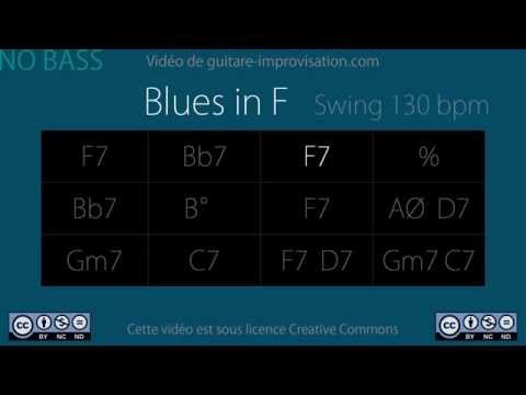 Blues in F (130 bpm) NO BASS : Backing Track