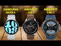 Samsung Galaxy Watch 6 VS Amazfit GTR 4 VS Amazfit T Rex 2 Full Comparison