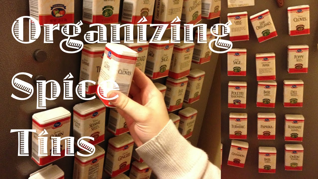 Organizing Spice Tins