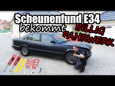 SCHEUNENFUND E34 bekommt TA-TAUGTNIX Gewindefahrwerk!