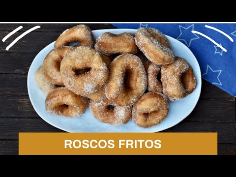 Roscos fritos, con levadura de panadero