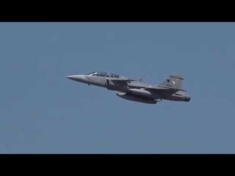 Thai Air Force SAAB JAS-39 Gripen C/D Taking off From Darwin Airport