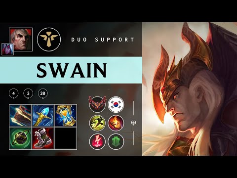 Swain Support vs Karma - KR Grandmaster Patch 25.23
