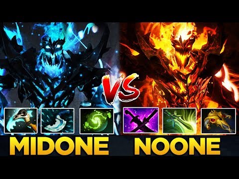 EPIC Shadow Fiend Battle, MidOne vs NoOne, Magic vs Rightclick - Dota 2