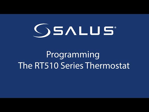 RT510 Series Thermostat - Programming